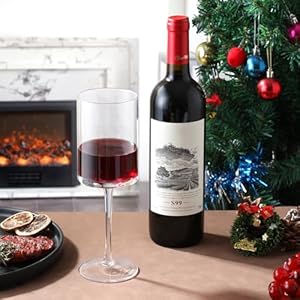 Red or White Wine Glasses Set of 4 - Premium Crystal Wine Glasses Hand Blown 15oz, Thin Rim,Long Stem,Square Unique Wine Glasses for Men or Women Wedding, Anniversary, Christmas,Birthday Gift Red or White Wine Glasses Set of 4 Premium Crystal Wine Glasses Hand Blown 15oz Thin RimLong StemSquare Unique Wine Glasses for Men or Women Wedding Anniversary ChristmasBirthday Gift