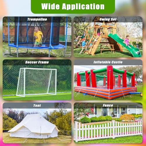 BeneLabel Zeltheringe Erdanker Bodenanker, 50cm Schwerlast Trampolin Schraubheringe Erdnägel 5cm Spirale 2er Windsturm Klettergerüst Spike für Schaukel/Camping/Schuppen/Hund/Carport mit Fester Platte