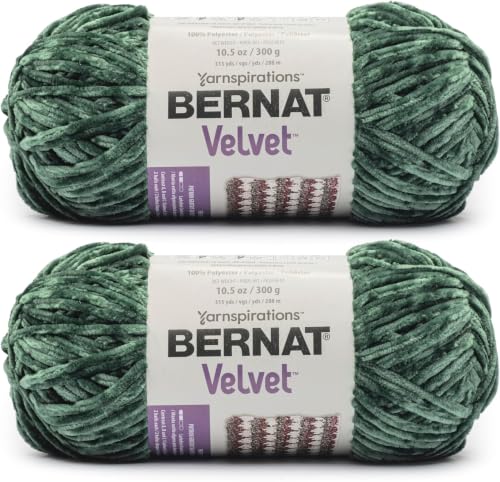 Image of Bernat Velvet Pine Yarn of 10.5oz /300g - Polyester - #5 Bulky - 315 Yards - Knitting & Crochet (Pack of 24)