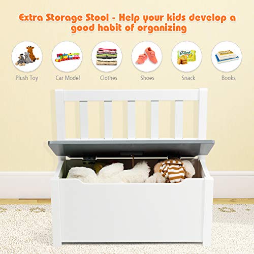 image for Costzon Kids Table and Chair Set, Wood Activity Table with Toy Storage