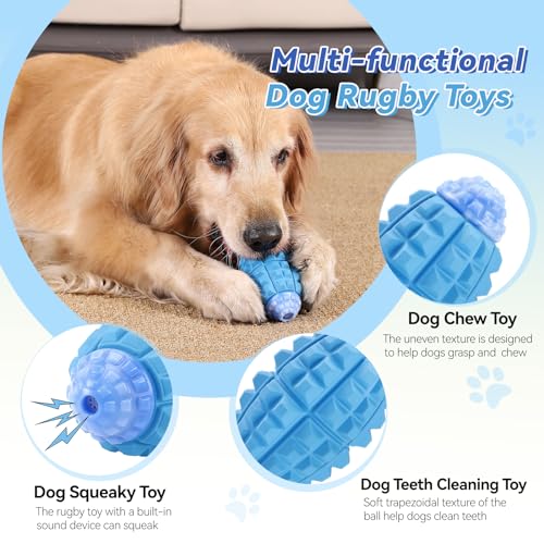YINEYA Tough Dog Toys for Aggressive Chewers - Large Breed, Indestructible & Durable, Squeaky Dog Ball - Image 2