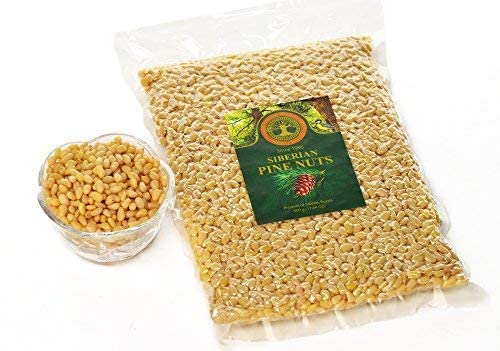Pine Nuts, Siberian Pignoli Nuts, Premium Quality, Pine Nuts, 500 Gram (17.64 Oz)