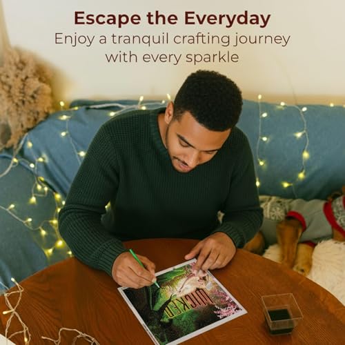 CRAFTHUB Wicked Diamond Art – Everyone Deserves The Chance to Fly – 5D Diamond Painting Kit & Tools – with Big Trays & Light Pens – Officially Licensed Merchandise – 25.6' x 15.7" by CRAFTHUB - Used condition - Image 3