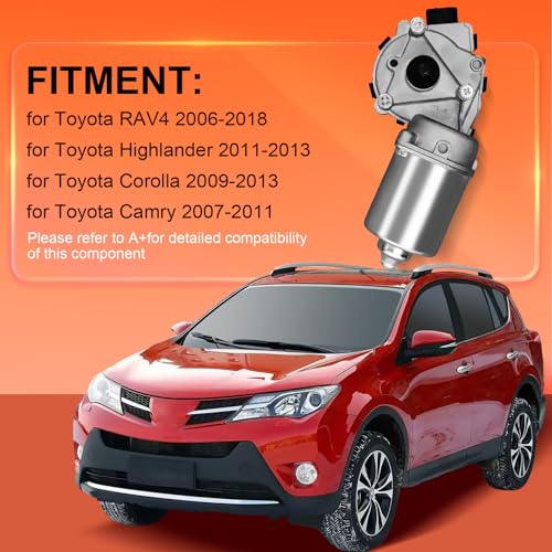 Image of Front Wiper Motor Replacement for Toyota RAV4 2006-2018, for Toyota Highlander 2011-2013, for Toyota Corolla 2009-2013, No. 8250A178, 8511002250 Windshield Wiper Motor (5 Pin, 1pcs)