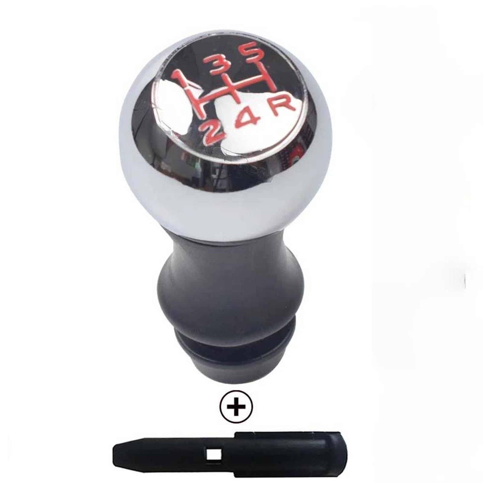 YDXHERTA for Peugeot 106/1007/206/107/306/307/308/2008/301/3008/406/508/605/807 Auto 5/6 Speed Manual Gear Stick Knob Lever Handball Spare Parts(Red-5R-5Speed)