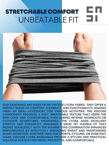 Image of Viscose Lycra Head Bandana for Men & Women | Odour-free & Breathable | Durable & Multipurpose Bandana for men biking