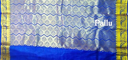 Image of VFCollections Women's Kanchipuram Silk Saree With Blouse Piece