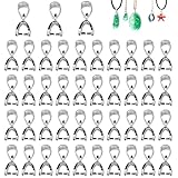 💎Amplia Gama Usos:Colgante Conector Collar son adecuados para conectar colgantes pequeños, y se pueden usar para collares delicados, pulseras, aretes, tobilleras y otros artículos pequeños, muy adecuados para hacer joyas muy especiales.