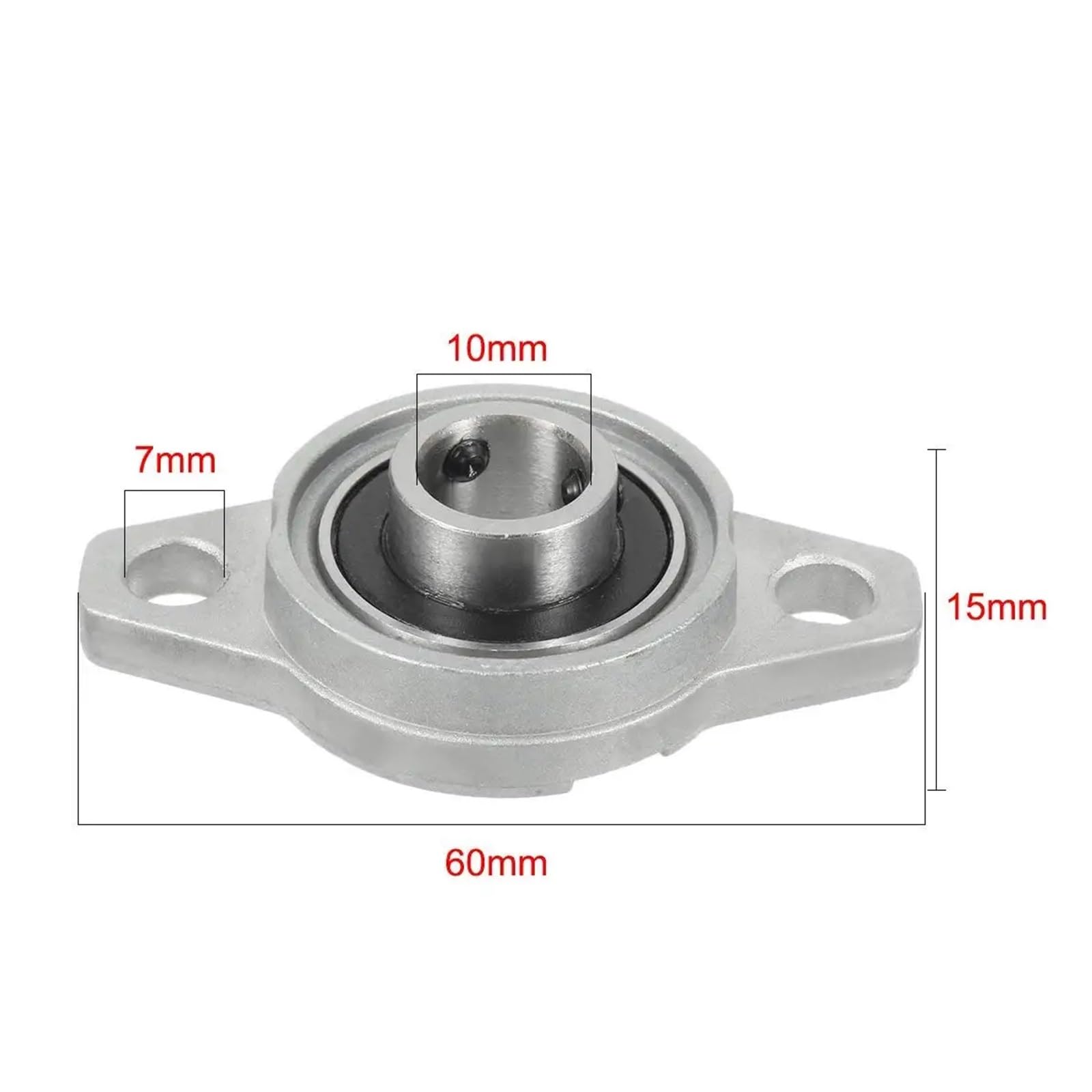 4 Stück KFL08 KFL000 KFL001 KFL002 KFL003 KFL004 KFL005 8 12mm Stehlager mit Diamanteinsatz aus Zinklegierung(KFL000 10MM)