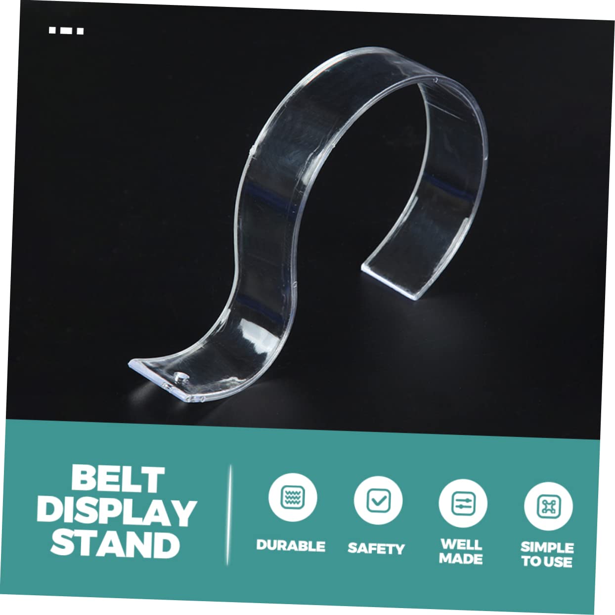 OKUMEYR Belt Display Rack Acrylic Belt Organizer for Karate Holder Stand for Men's