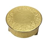 GiftBay Gold Wedding Cake Stand Round 14", Aluminum Metal