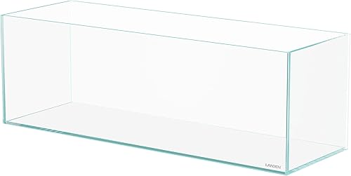 Miniatura 4 de LANDEN Tanque de acuario de hierro bajo sin borde de 25C de 3.7 galones, 9.84 x 9.84 x 9.84 pulgadas de alto, 0.197 in de grosor con alfombrilla de