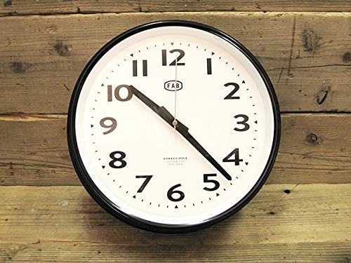 Amazon.co.jp: FAB ウォールクロック 壁掛け時計（1J-179 ブラック