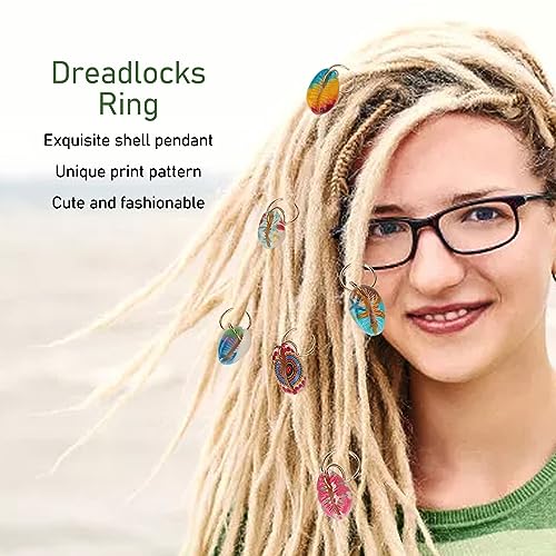 20 piezas Aros para Dreadlocks con Diseño de Concha, Clips Exquisitos para Trenzas, Accesorios de Pelo para Hombres y Mujeres, Venta al por Mayor miniatura 2