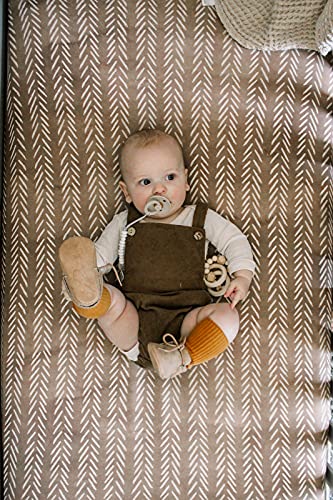 Pobibaby - Premium Single Fitted Baby Boy Crib Sheets For Standard Crib Mattress - Ultra-Soft Cotton Blend, Safe And Snug, And Stylish Woodland Crib Sheet (Wildlife Brown) #TOP6