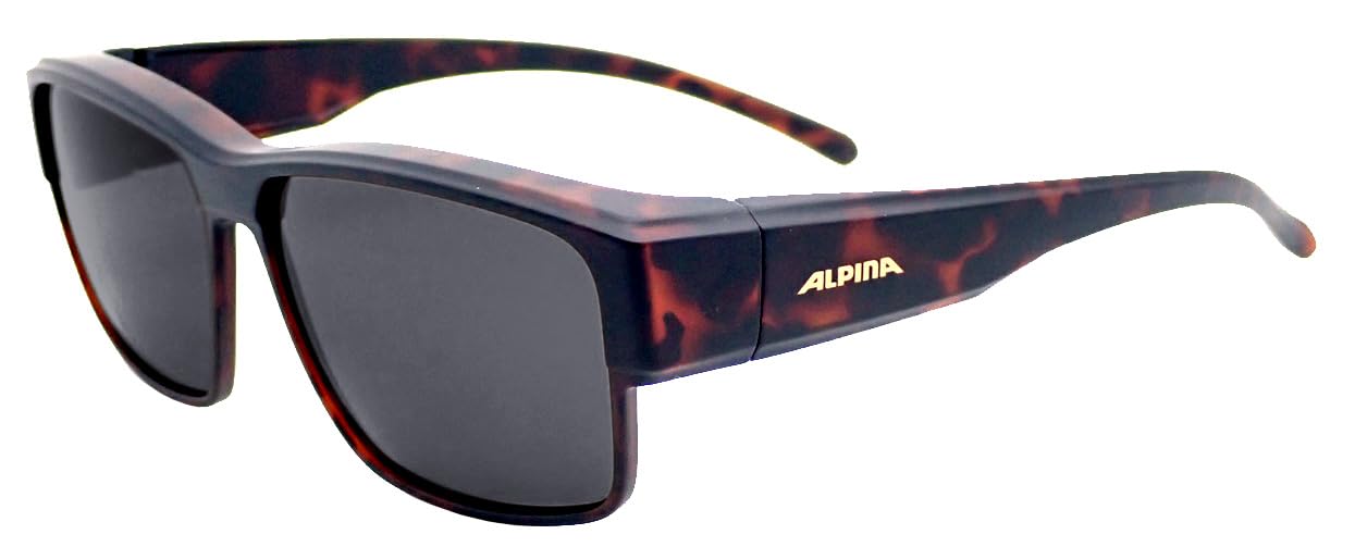 ALPINA Conceal, polarisiert, Überbrille für Brillenträger, mit UV-A-, B- & -C-Schutz, Unisex-Sonnenbrille für Erwachsene