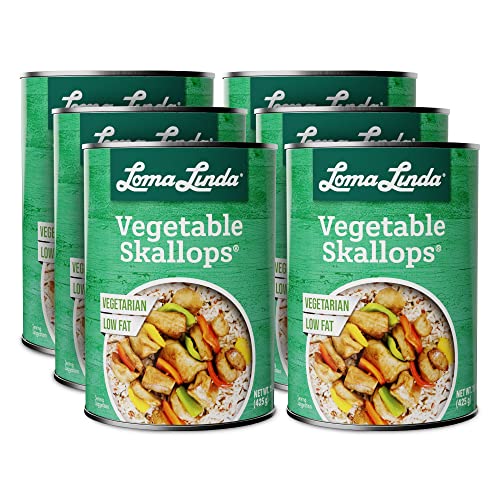 Loma Linda - Plant-Based Meats (Vegetable Skallops® (15 Oz.), 6 Pack) #TOP8