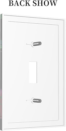 Vista 36 de Cubiertas decorativas de salida de estrella de mar playera, tablero de madera azul de concha de mar de 1 banda, decoración individual GFCI, placa