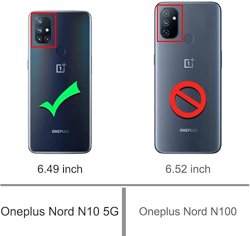 Miniatura 2 de NZND Funda para OnePlus Nord N10 5G con protector de pantalla de vidrio templado (cobertura completa), bonita funda para teléfono para mujeres y