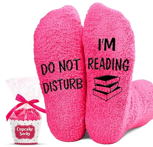Book Lovers Gifts - Perfect Gifts for Book Lovers Reading Socks For Readers and Bookworms Ideal Presents for Readers Funny Women Socks - Soft and Warm Material