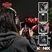 Konix Stranger Things On-Ear-Kopfhörer kabellos Bluetooth 5.3 PC, Smartphones, Tablets - Mikrofon - 30 Std. Akkulaufzeit - Schwarz und Gelb