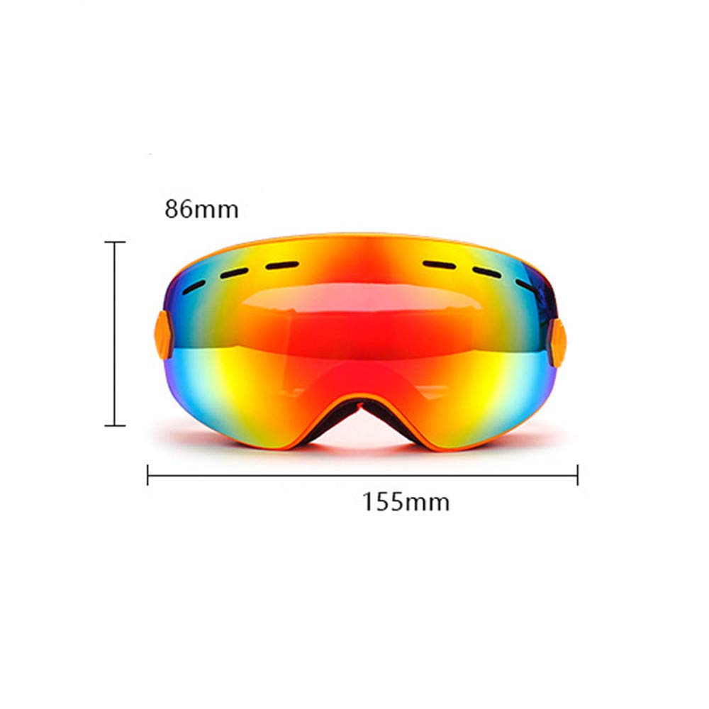 Lunettes de Ski pour Enfants, Lunettes de Ski antibuée à Double Couche sphérique, Lunettes d'escalade sur Neige compatibles avec Les Lunettes de myopie