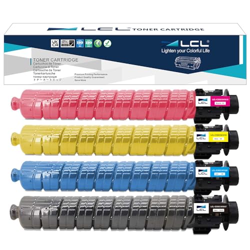 LCL Cartouche de Toner Compatible 841817 841820 841819 841818 84181 Aficio MP C3003 C3003SP MP C3503 C3503SP MP C3004 C3004SP MP C3504 C3504SP Remplacement pour Ricoh...