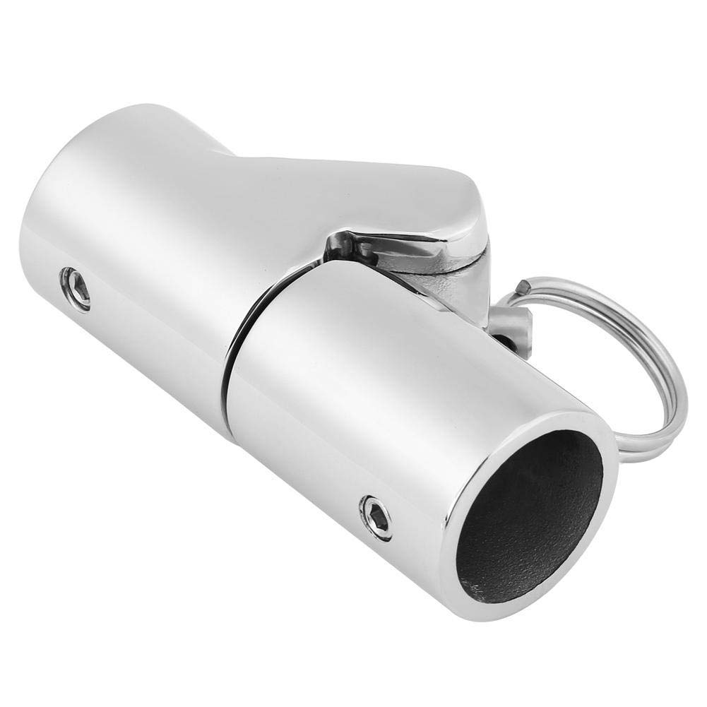 Connettore Tubo Marino Barca Raccordo Girevole Pieghevole per Tubo in Acciaio Inossidabile Marino Barche Raccordo Ferramenta Barche Tubo di Accoppiamento Girevole Pieghevole Connettore Tubi (22 mm)