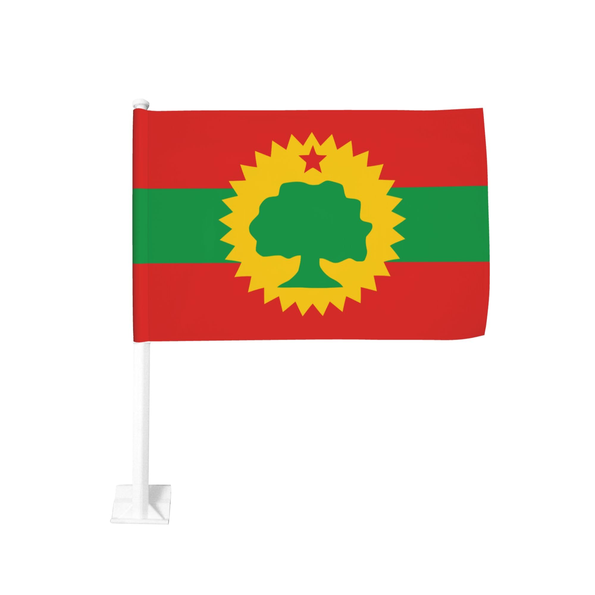Flag of The Oromo 18 x 12 In Car Double Sided Outdoor Automotive Handheld Shake Flag