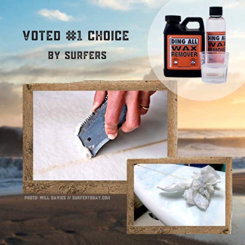 Ding All Scented Liquid Surfboard Wax Remover 8oz. for Effective and Easy Wax Removal - Thumbnail 4