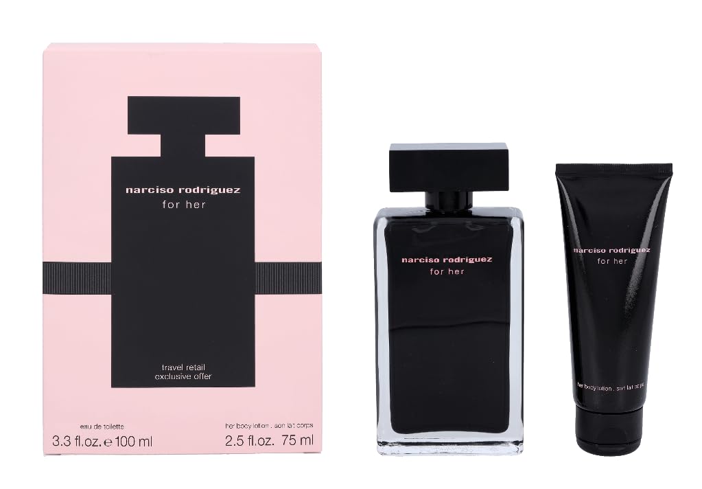 Narciso Rodriguez 2 Pc. Gift Set for Women Edt 3oz + B/l 2.5 Oz, 3fl Oz