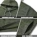 M MAELREG Men's Hoodies Lightweight Dry Fit Breathable Brushed Fleece Pocket Fashion Patterns Mens Sweatshirt