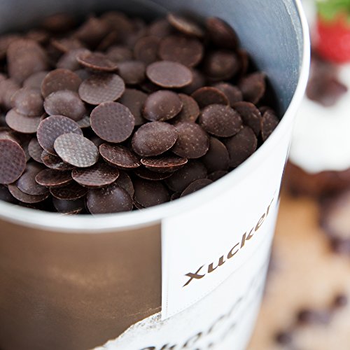 Xucker 3 x 200 g chocoladedruppels set, edele volmelk, wit, edelbitter - koolhydraatbewuste chocoladedruppels - met… - Afbeelding 8