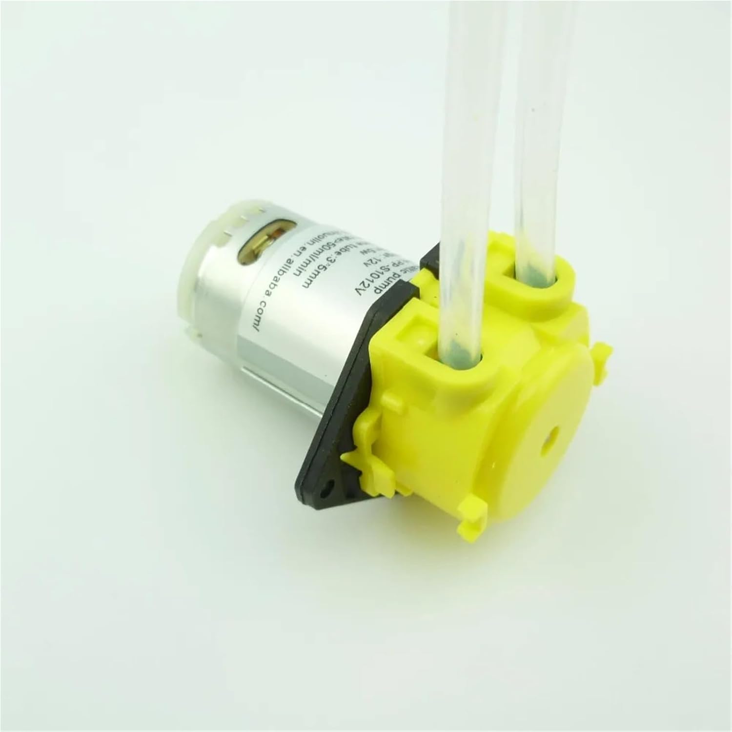 Micro 3V 6V 12V 24V Self-Priming Mute Liquid Water Peristaltic Pump Tubing for Lab Dosing Analytical(S06 Tube,CN_24V)