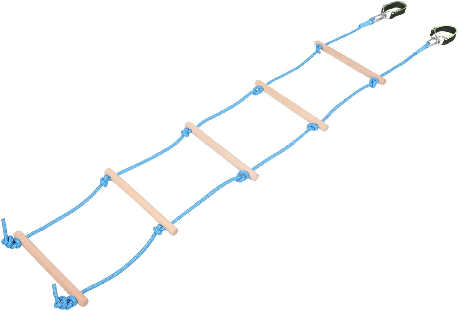 Kisangel 1set Climbing Rope Ladder for Boy Girl Wooden Design for Lightweight and Easy to Assemble Encourages Active and Playgrounds