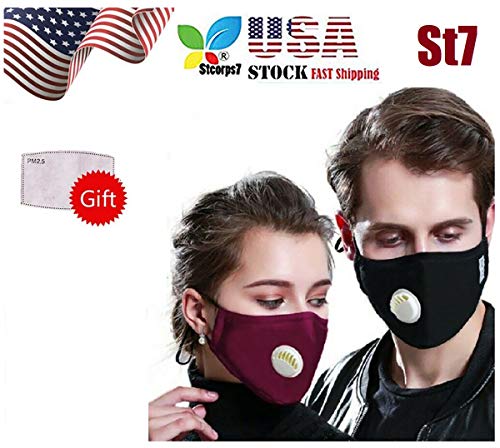 STCORPS7 Face Mask Reusable, Anti Air Cover mask, Half Face Mask Mouth, Anti