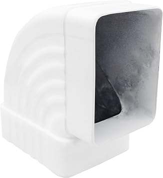 Gutter Elbow 3x4 90 Degree Downspout Elbow Gutter Connector Roofing Gutters Rainwater Drainage 90 Gutter Downspout Extension Style B, Aluminum, 3x4