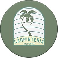 Vista 3 de I Love Carpinteria Beach California Palm Tree CA Vacation PopSockets PopGrip intercambiables