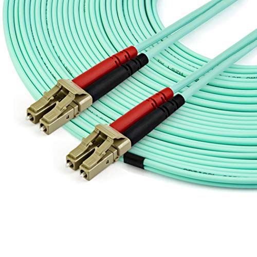 Startech.com 15M (50Ft) Lc/Upc To Lc/Upc Om3 Multimode Fiber Optic Cable, Full Duplex 50/125Μm Zipcord, 100G Networks, Lommf/Vcsel, Below 0.3Db Insertion Loss, Lszh Fiber Patch Cord (A50Fblclc15) #TOP2