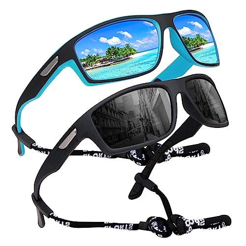 Skyway Polarized Sports Sunglasses For Men Women Uv400 Wrap Around Sports Glasses For Running Cycling Baseball #TOP3