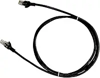 PlusCable Cabo de Rede Preto 10Metros PC-ETH6U100BK Cat.6 Patch Cord - Conector RJ45 Revestido em PVC Tranferência de Dados Gigabit Conexão em Rede CFTV