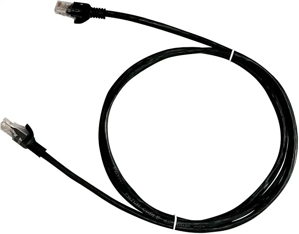 Cabo de Rede Pluscable Cat.6 5M Preto Patch Cord - Pc-Eth6U50Bk