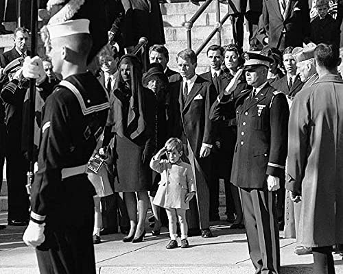 JFK Junior Salute John F Kennedy Funeral 8x10 Silver Halide Photo Print