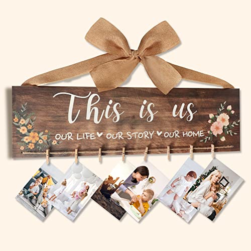 Selory Birthday Gifts For Mom From Daughter Son,Gifts For Mom Dad,Dad Gifts From Son Husband,Home Decor Gifts House Warming Gifts New Home,Birthday Gifts For Mom,Picture Holder 19.68 X 5.9 Inches #TOP5