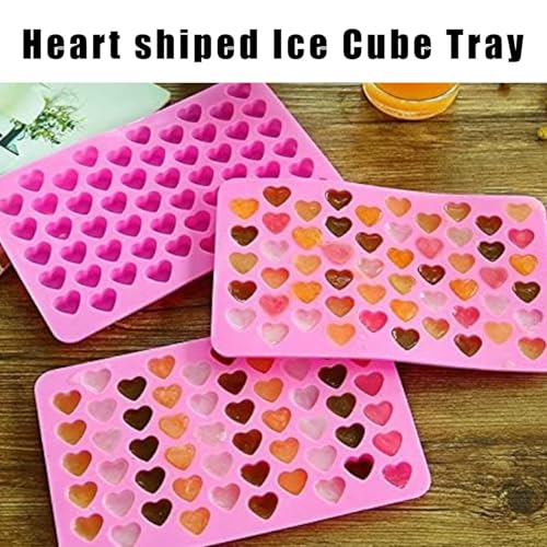 JOYVOX Romantic Heart Shaped Ice Cube Tray - Durable Silicone Mold for Love-Shaped Ice Cubes - Image 6