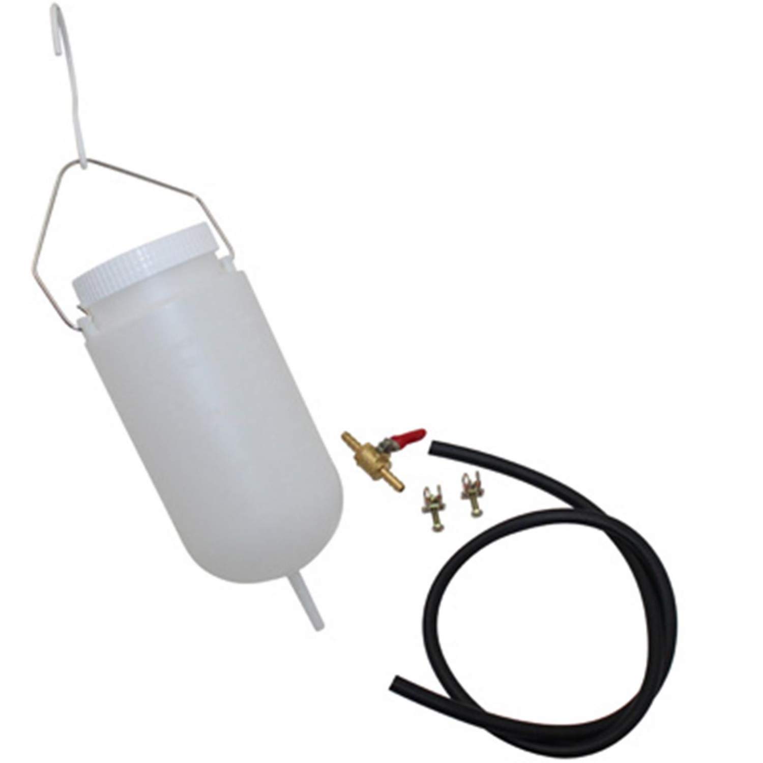 P2R (Motorisé) RESERVOIR ATELIER AUXILIAIRE P2R AVEC ROBINET + DURITE + CROCHET (1 LITRE)