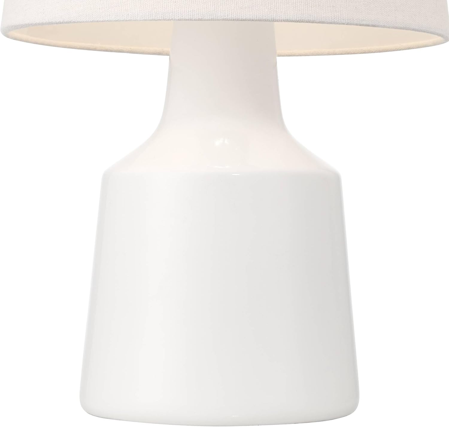 Tango 20 1/2" High Small Modern Coastal Accent Table Lamps Set of 2 White Ceramic Fabric White Shade Living Room Bedroom Bedside Nightstand House Office Home Reading Kitchen Entryway - 360 Lighting