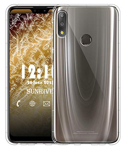 Sunrive Cover Per Asus Zenfone Max Pro M2 ZB631KL, Custodia Case in molle Trasparente silicone Morbida Flessibile Antigraffio protettiva Cuscino d'aria back custodie(tpu Nessuna immagine)