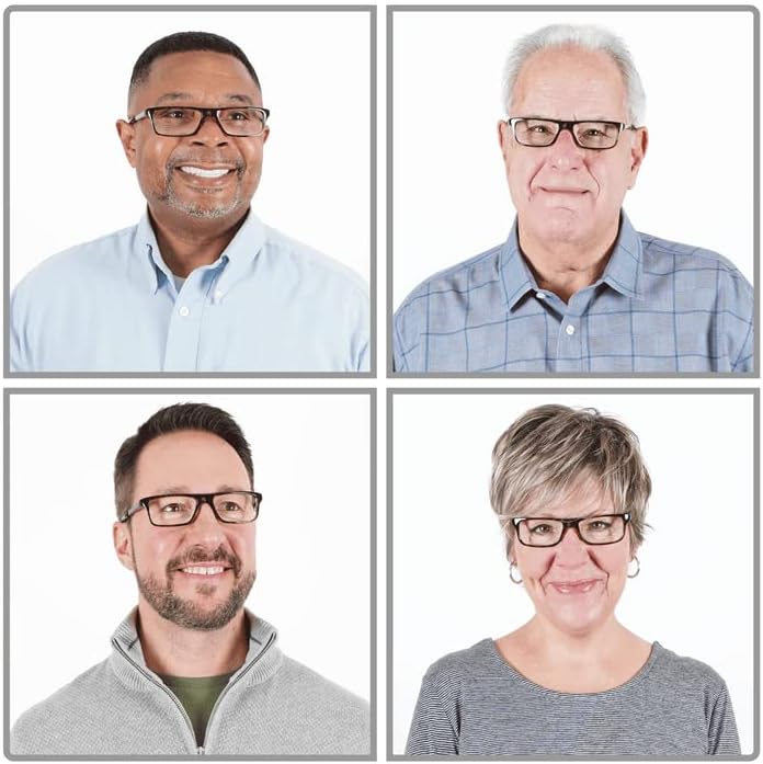 Clic Magnetic Reading Glasses for Men or Women, Soft Foldable Band, Computer Readers, Nashi (S-XL) - Image 5