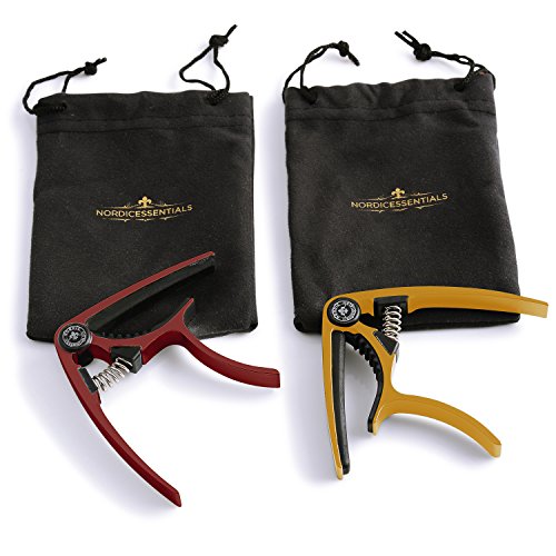 Image of Guitar Capo for Electric & Acoustic 6 String, 2 Pack